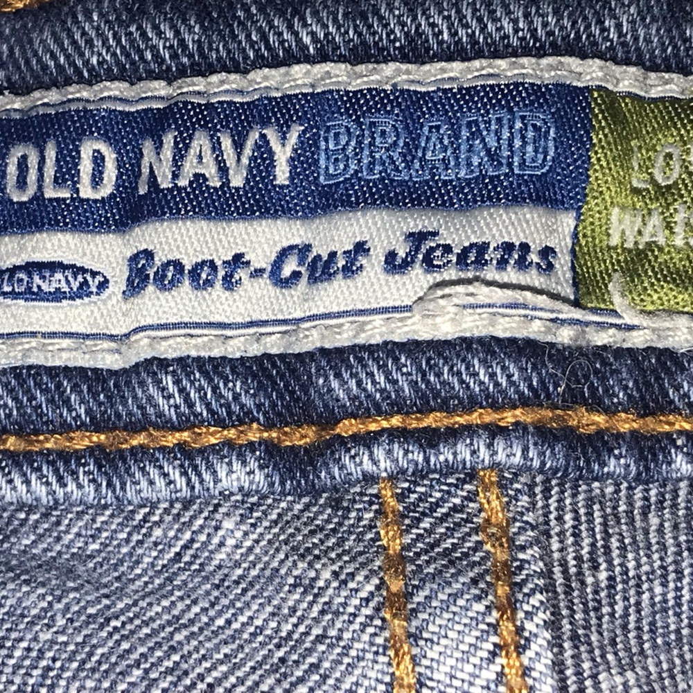 OLD NAVY JEANS SIZE 10 Classic Straight Leg Blue Jeans Boot cut flare - Picture 9 of 12